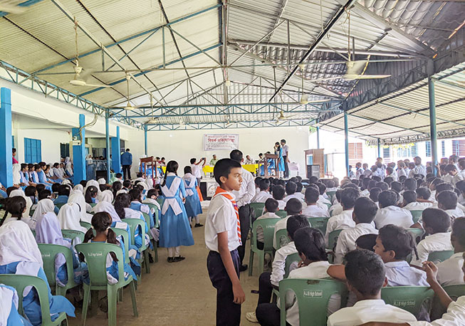 School Debate in Zafor Bepari High School, Dhamsona Union under Savar Upazila (2)