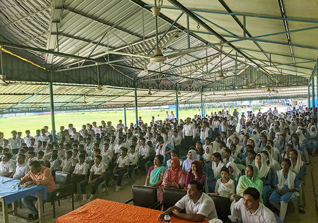 School Debate in Zafor Bepari High School, Dhamsona Union under Savar Upazila (3)