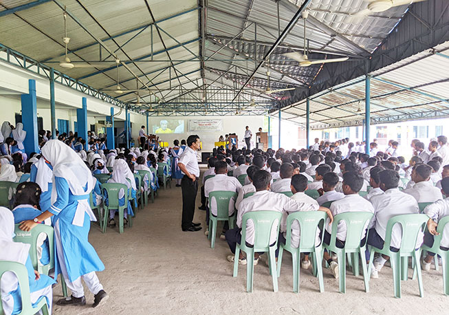 Video Projection in Zafor Bepari High School, Dhamsona Union under Savar