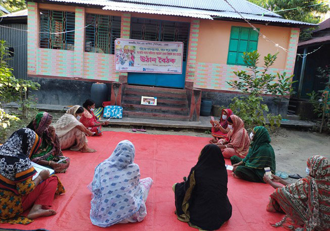 Courtyard Meeting in 6 no ward agla Union under Nawabganj Upazila, Dhaka