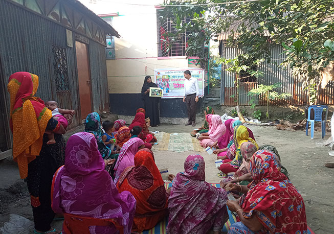 Courtyard meeting in Tetuljhora union under Savar Upazila