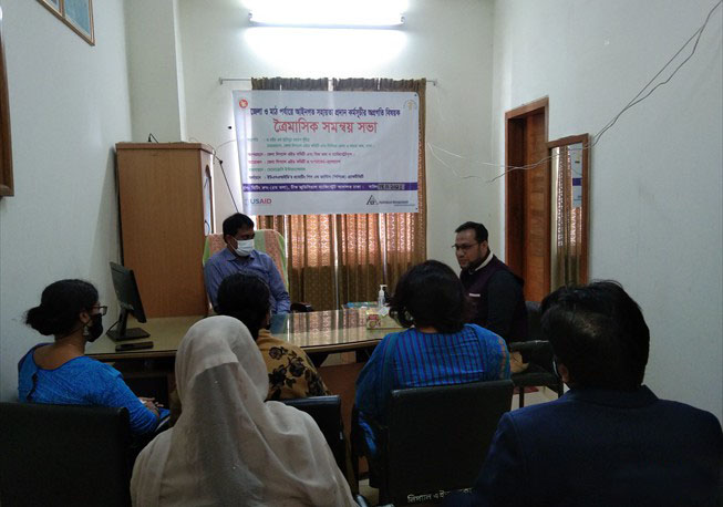 Quarterly meeting with Judge and Magistrate at DLAO office in Dhaka