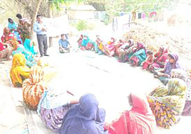 Courtyard Meeting -- 8 No Ward Madergonj Uapazila, Jamalpur