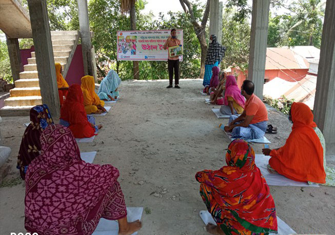 Courtyard meeting in Birulia Union under Savar Upazila, Dhaka.