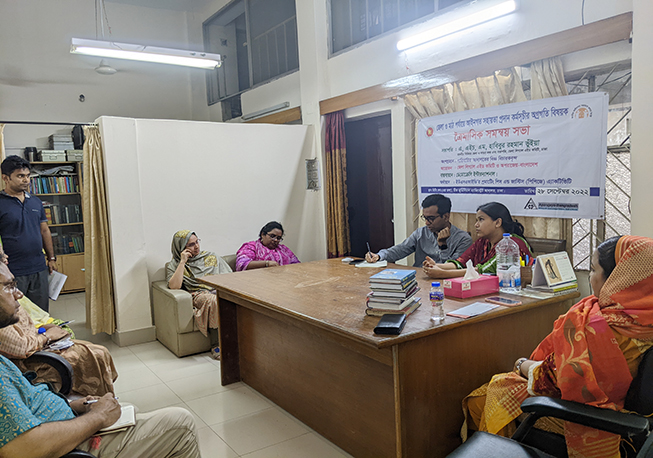 Quarterly Meeting with Judge in Paribarik Court in Dhaka