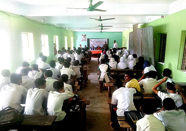 Student Campaign, Prosonna Kumar Secondary School, Kirtipasha Union, Jhalokathi Sadar, Jhalokathi .1