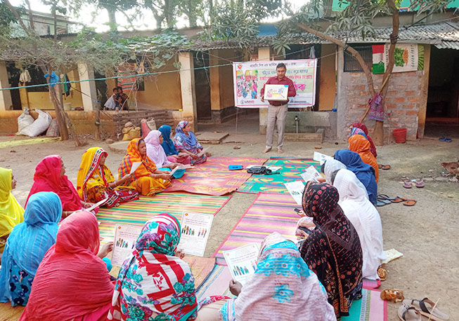 Courtyard meeting in Savar municipality (sobujbag 03 no ward) Savar upazila