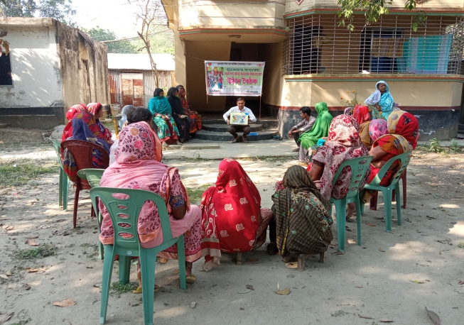 Courtyard meeting in 3no ward Bakurta union under Savar